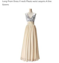 Champagne prom dress