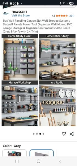 Slat wall pannel