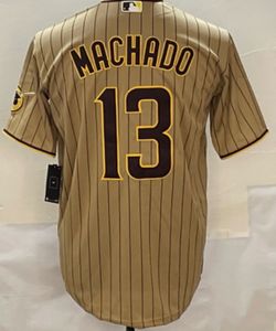 MANNY MACHADO San Diego Padres Jersey-TAN