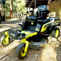 Ryobi Z42LI, Idrive, 80vHP, Electric, Brushless, Riding Mower, 42"blade, bluetooth, Extra battery & warranty