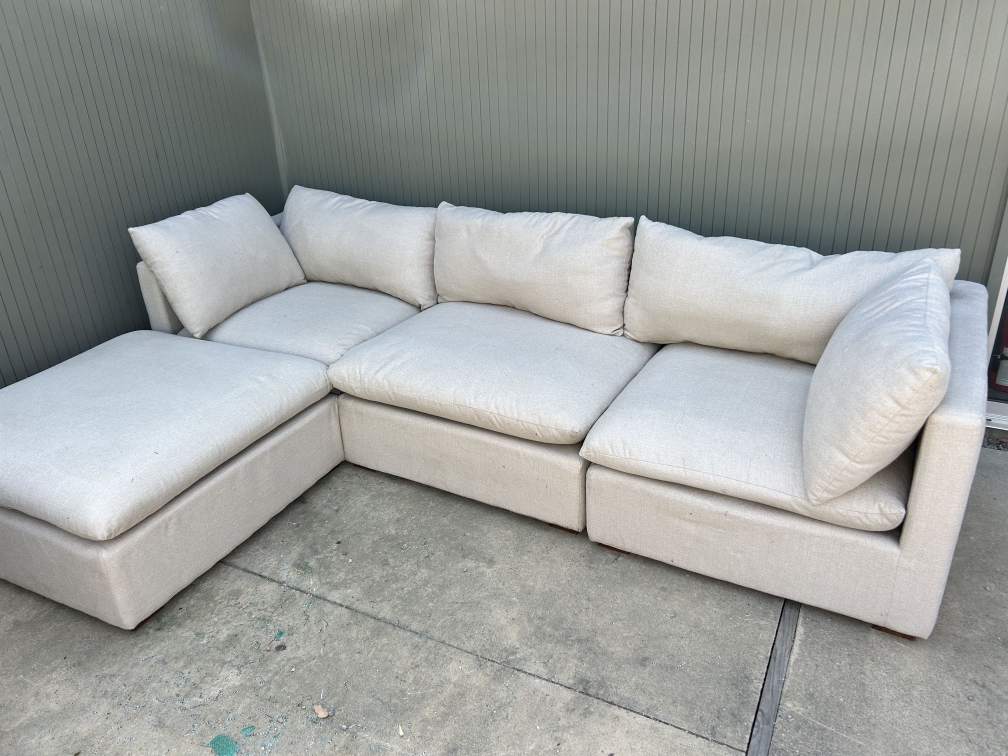 World market 3 Piece Sectional Plus Ottoman