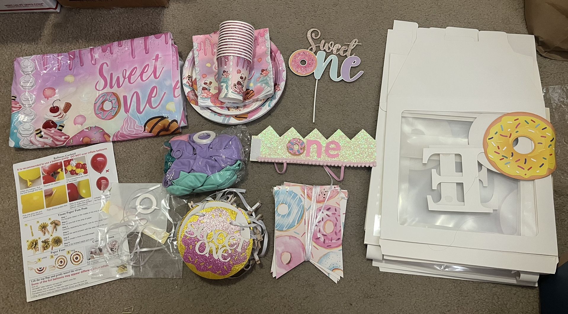 “Sweet One” First Birthday Party Decorations