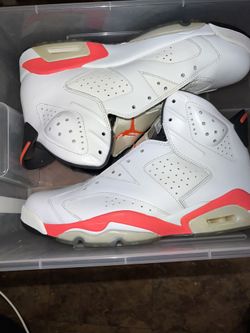 White Infrared 6s (Size 10men) 8/10 Condition