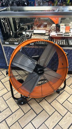 Commercial electric 24in 2 speed heavy duty tilt drum fan