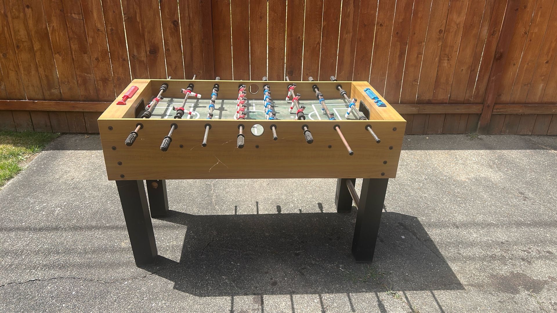 Foosball Table Used With Ball