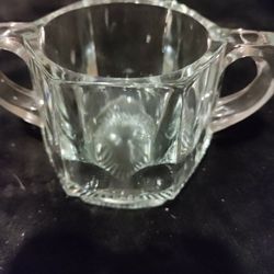 Vintage Glass Sugar Bowl