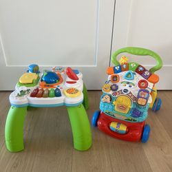 Leap frog activity table + VTech activity walker