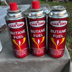 Butane Fuel/Gas One Three Cans New Eight Dollars For The Three Of Them