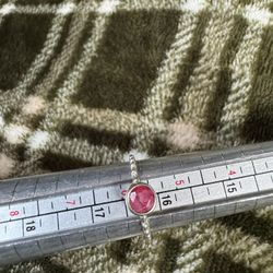 Sterling Silver Ruby Ring