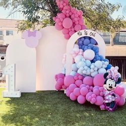 Minnie Mouse Decorations, Backdrops And Balloons