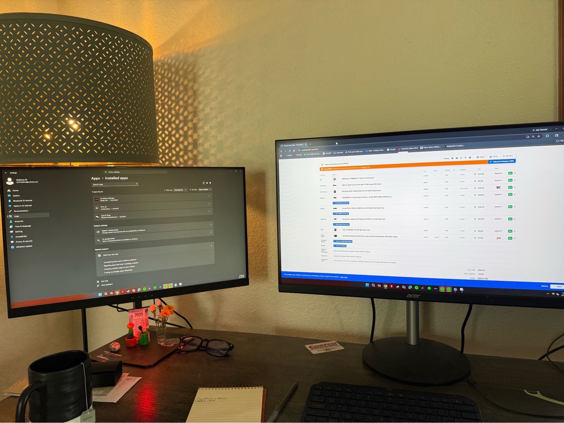 Gaming monitors