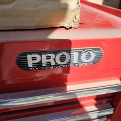 Proto professional tool box, 15 drawers, 41L x 18W x 40 H red