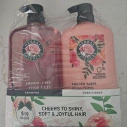 Jumbo Size NEW 29.2 Oz Herbal Essence Shampoo And Conditioner With Rose Hips Retail $20