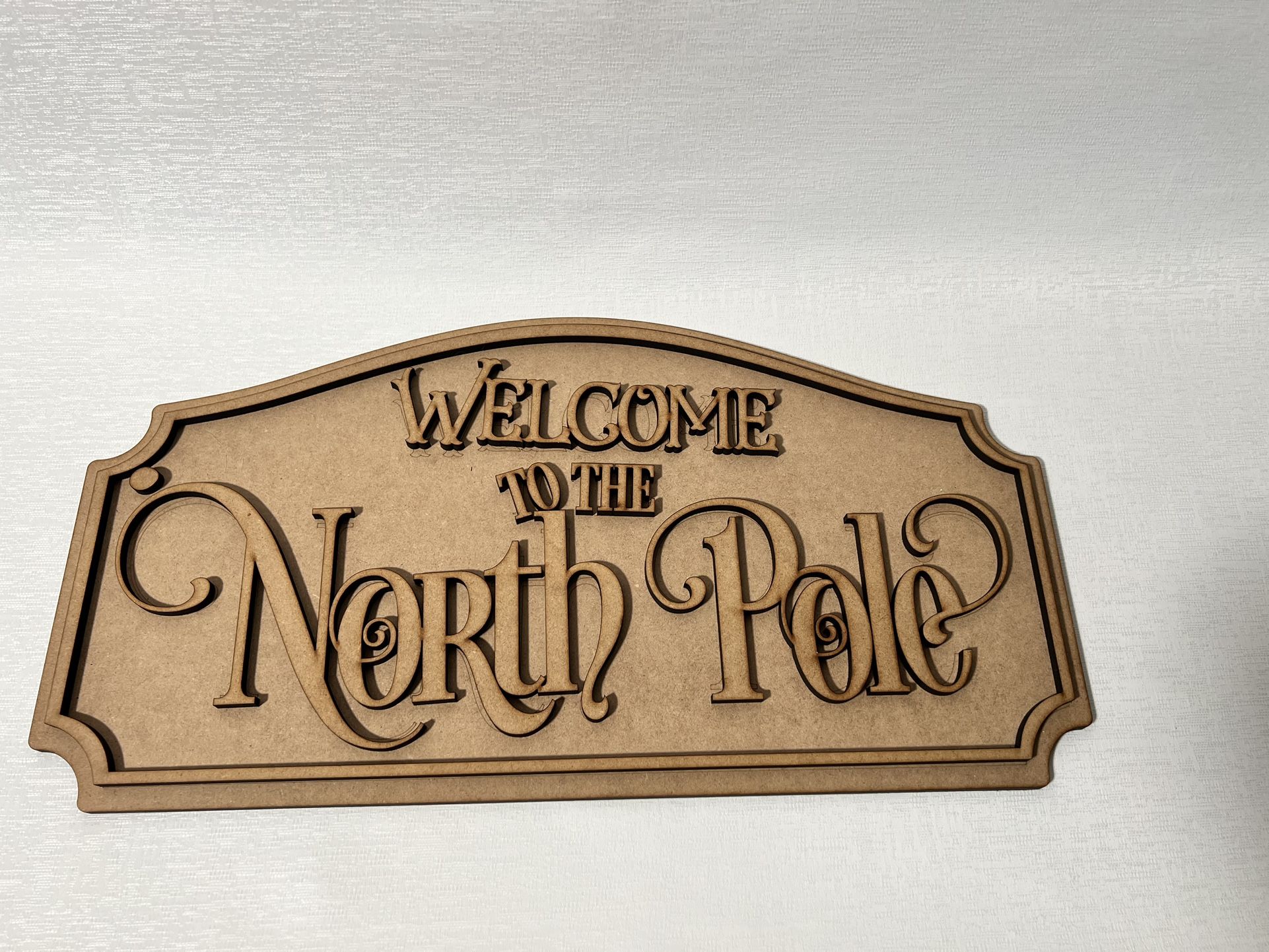 DIY Santa Stand Welcome To The North Pole