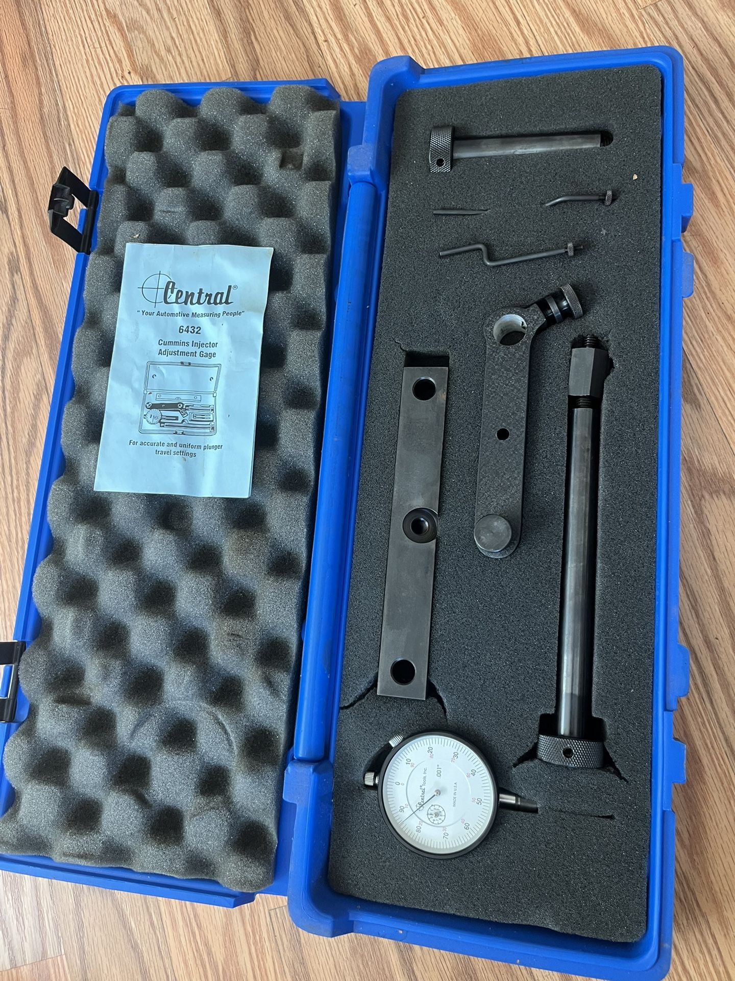 Central tools 6432 cummins injector adjustment gage