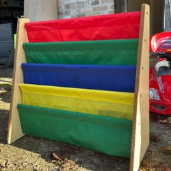 Kids Colorful Book Organizer Shelf 