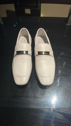 Calvin Klein white dress shoes