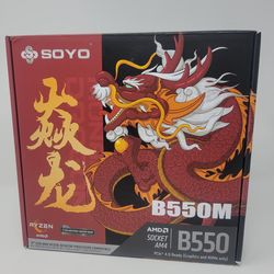 Soyo B550m AMD Socket AM4 Compact Micro ATX Motherboard