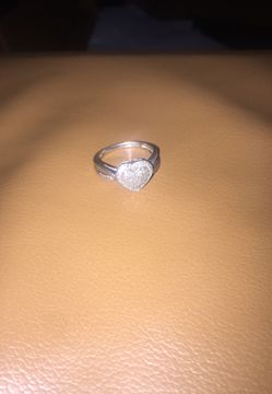 Sterling silver heart ring