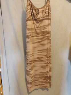 2xl Brown Design Dress
