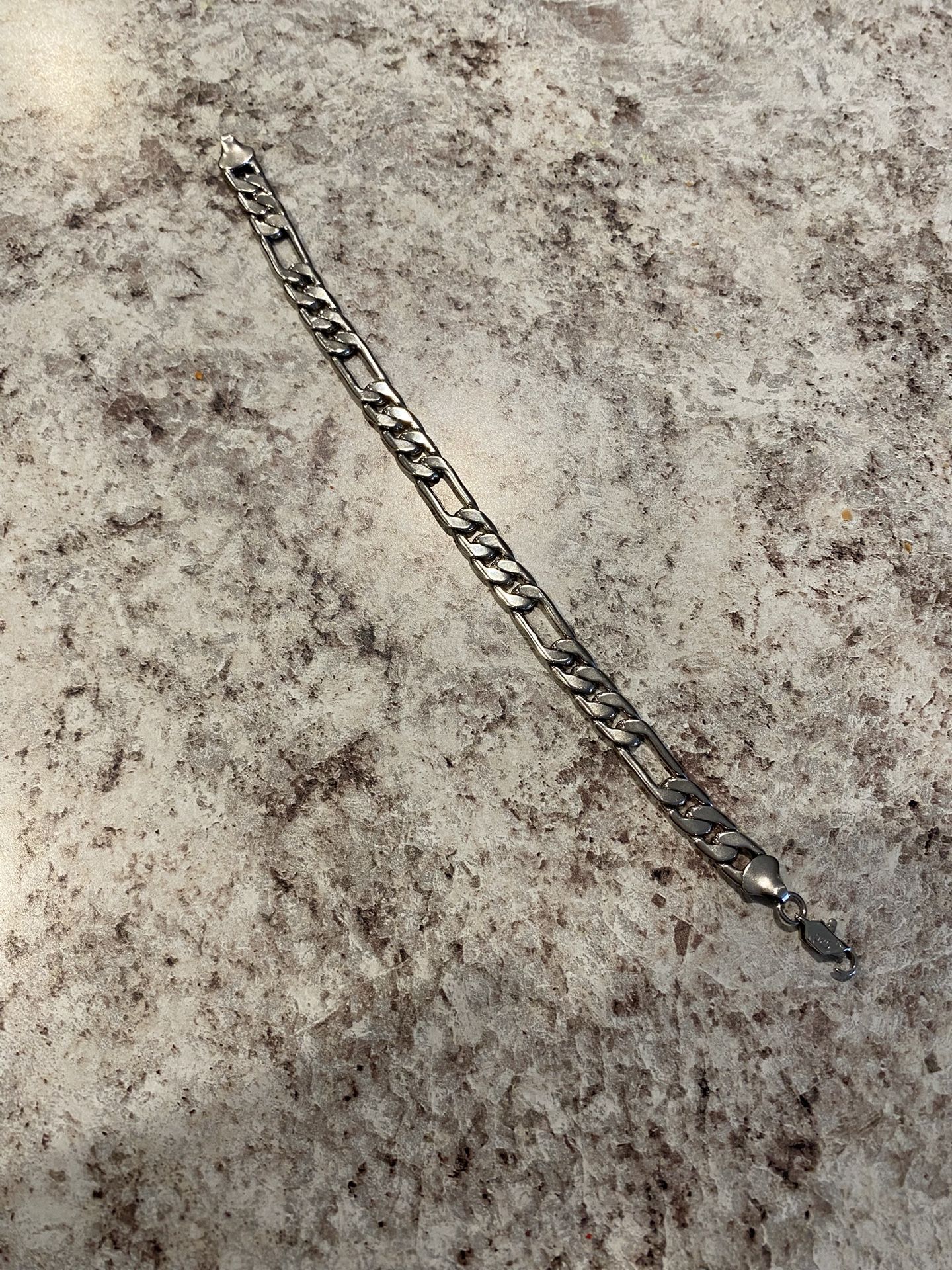 Men’s Sterling Sliver Cubic Link Bracelet