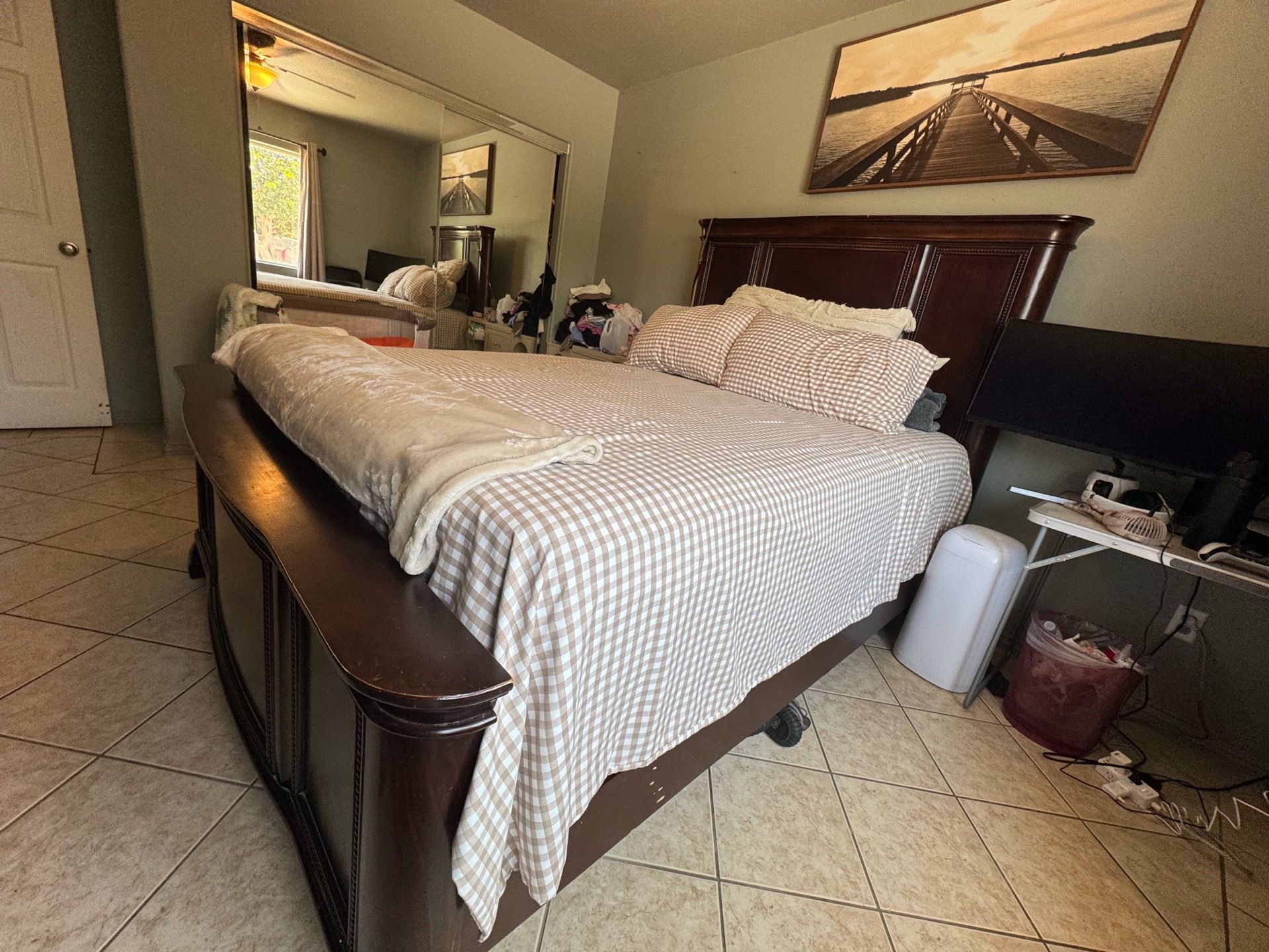 Queen bed frame
