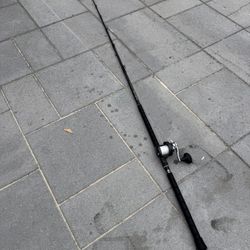 Torium 14HG Drag Star Conventional Reel on a 6ft California Tri-Helix Composite