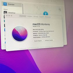 Mac Mini Late 2014 1TB 8GB RAM DDR3 i7 2.Ghz