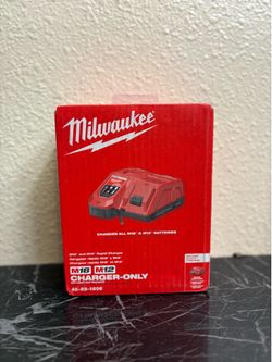Milwaukee rapid charger and batteries
