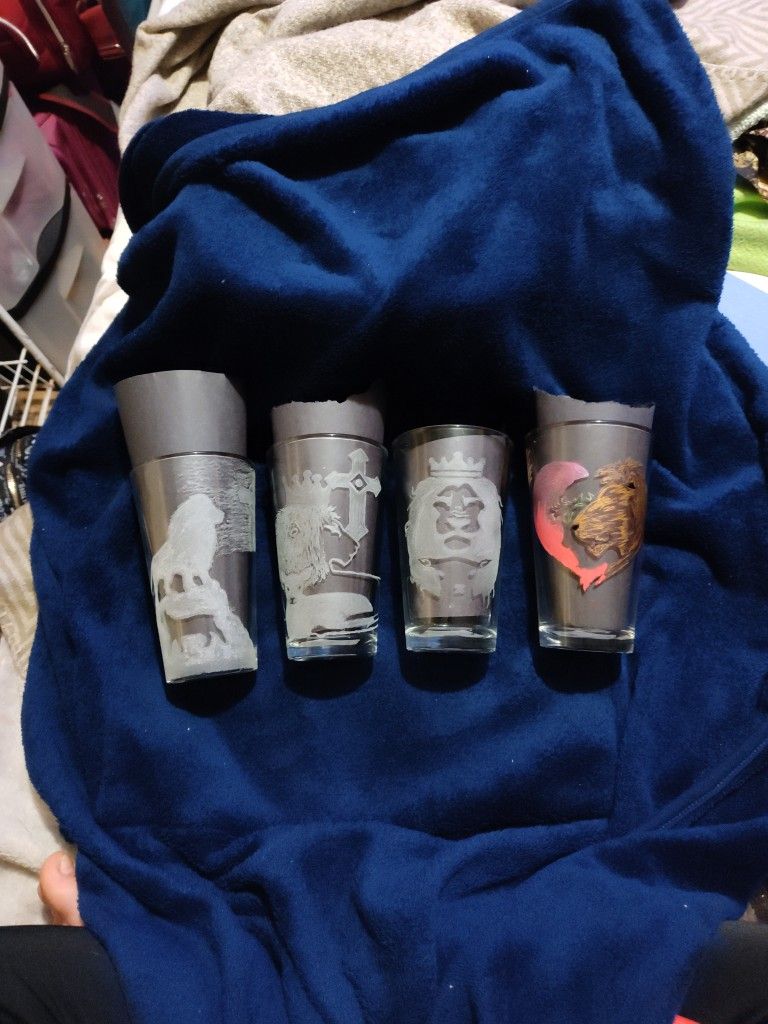 Custom Hand Engraved Christian Drinking Glasses