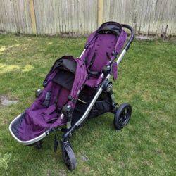 Purple 2 Seat Stroller