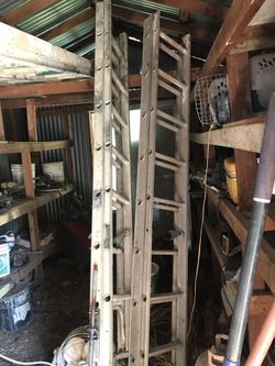 aluminum extension ladders
