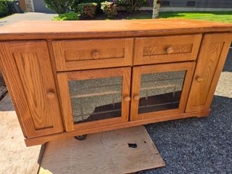 Real Wood Oak TV Stand