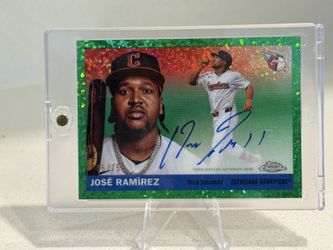 Jose Ramirez autograph Topps Chrome