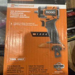 Ridgid 18v Brushless Subcompact Impact Wrench 