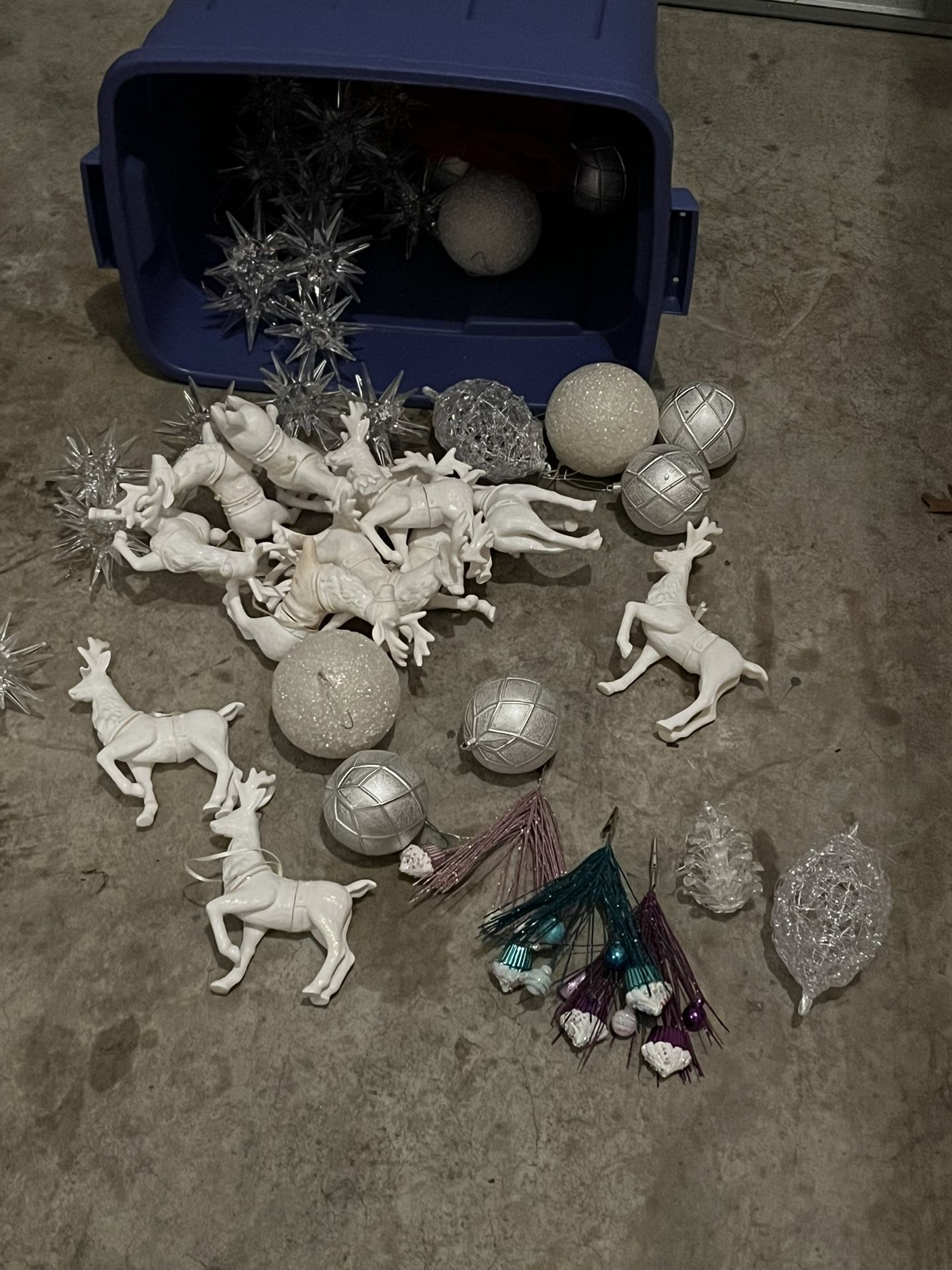 Little Reindeer And Some Christmas Balls