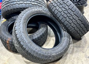 FREE DELIVERY Open Range AT tires 275/55R20 98% Tread Fits Tahoe Silverado suburban Yukon tundra