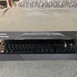 Keyboard  Mouse Steel Series  Apex 100,   Cyber power Pc Keyboards And Head Set
