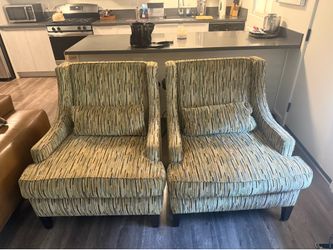 Two Contemporary Arm Chairs For Sale