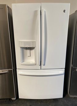 GE  3 Door White Refrigerator Fridge
