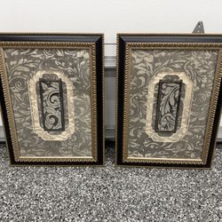Decorative Wall Art - Pair Of 2 Matching Pieces