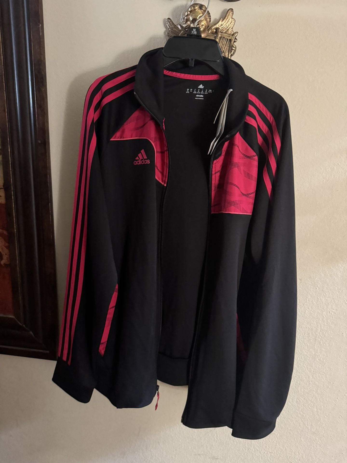 New Adidas Black/Pink Jacket Size XL