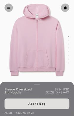 KHY Orchid Pink Zip Up