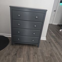 Kids Four Drawer Gray Dresser Great Condition