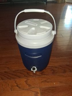 Blue Plastic Water Cooler Jug with Spigot