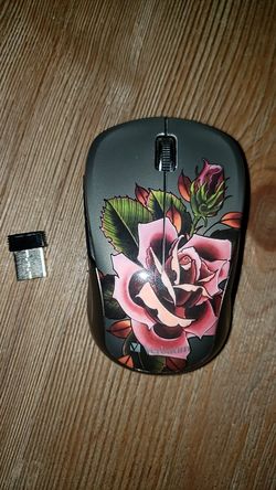 Verbatim Wireless Notebook Multi-Trac Blue LED Mouse, Tattoo Series