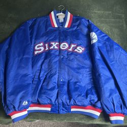 Philadelphia 76ers Bomber Jacket “BARELY USED”