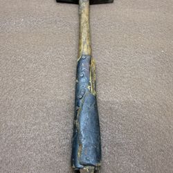 Vintage Slate Roofing Hammer Leather Grip Forged Steel Roofers Tool
