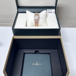 New Frederique Constant Classic Carree Diamond Quartz Women's Watch, 23 x 21mm