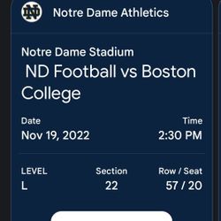 Notre Dame Tickets For Today